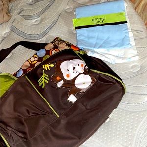 Baby diaper bag and baby cloths
